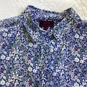 J.Crew Liberty print shirt size 8